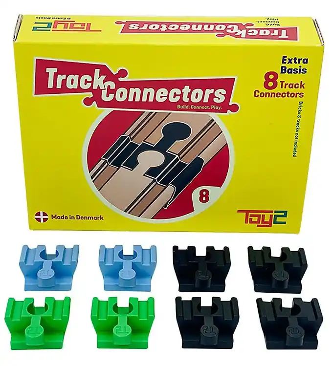 Actieprijs Toy2 Track Connectors - 8 st. - Basic Connectoren