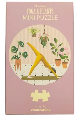 Vissevasse Puzzel - Mini - 11x11 cm - Yoga & Planten Fabrieksprijs