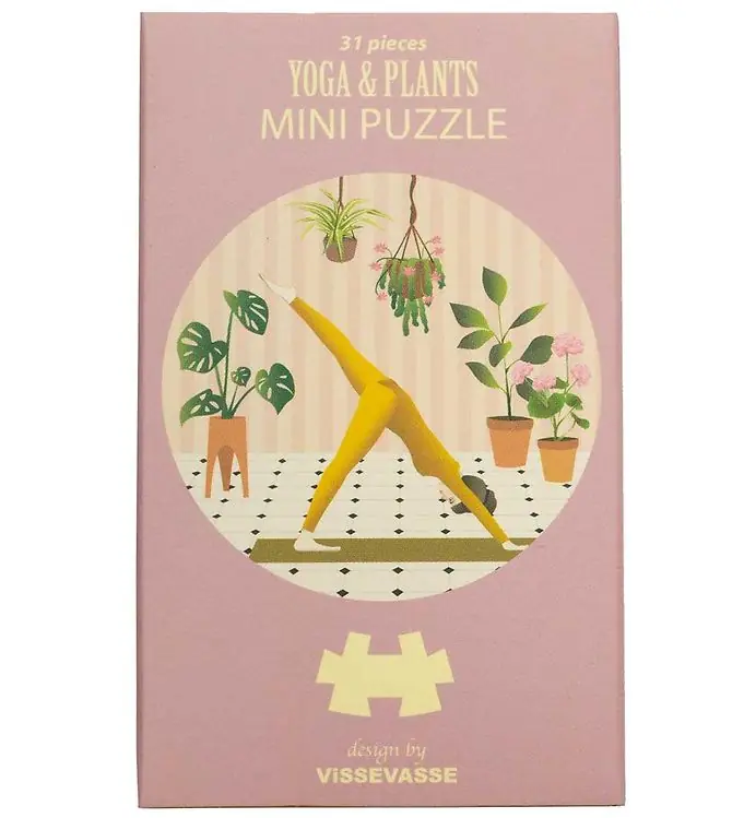Vissevasse Puzzel - Mini - 11x11 cm - Yoga & Planten Fabrieksprijs