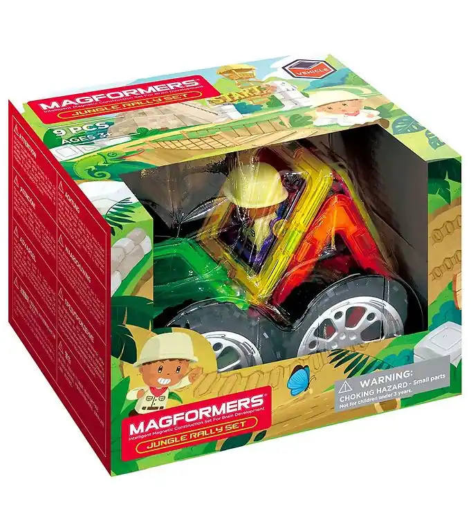 Laatste Versie Magformers Magneetset - 9 stk - Jungle Rally