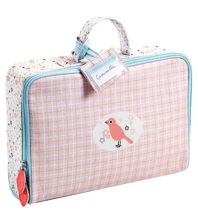 Betrouwbaar Djeco Poppentoebehoren - Koffer - Roze/Groen