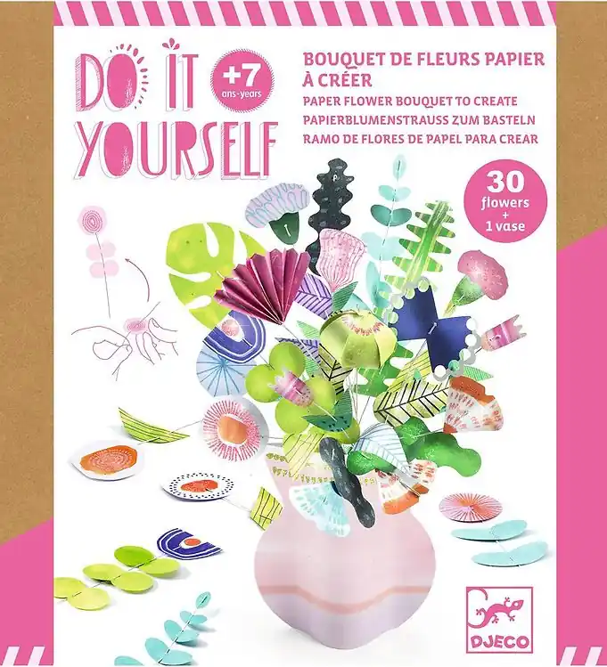 Djeco Creatieve Speelset - DIY - Papieren bloemen Gratis Retour