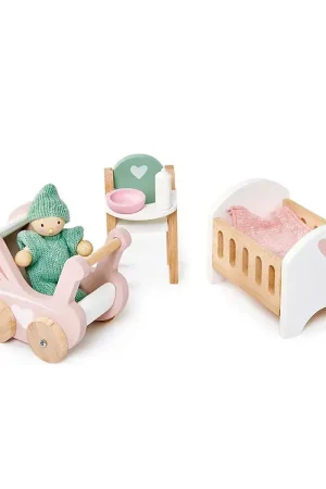 Tender Leaf Houten Speelgoed - Poppenhuismeubels - Babykamer Tijdelijk Beschikbaar