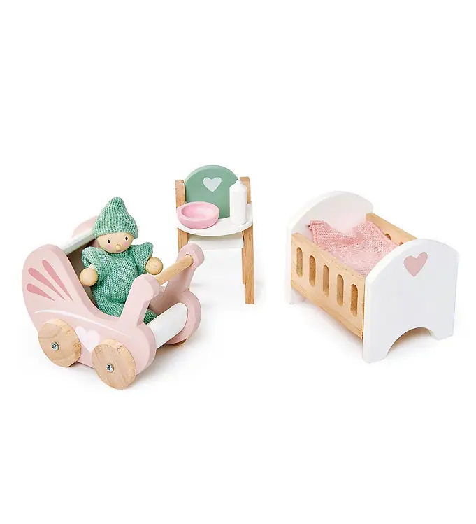 Tender Leaf Houten Speelgoed - Poppenhuismeubels - Babykamer Tijdelijk Beschikbaar