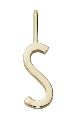Betaalbaar Design Letters Hanger Tot Ketting - S - 18 karaat verguld