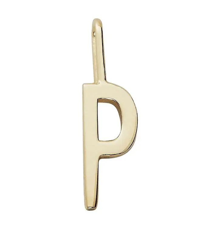 Goedkoop Design Letters Hanger Tot Ketting - P - 18 K vergulde