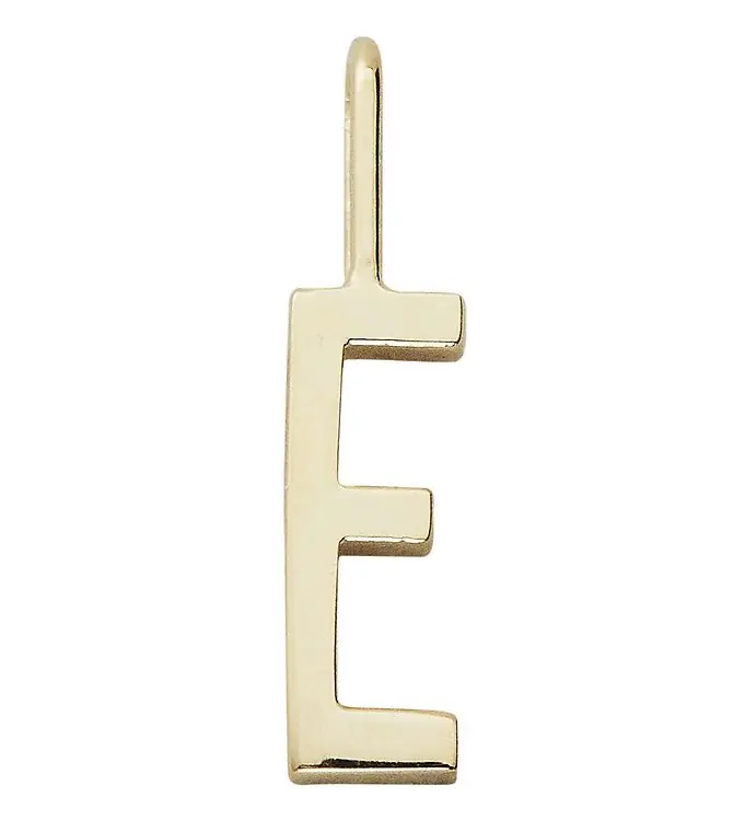 Design Letters Hanger Tot Ketting - E - 18 K vergulde Dagaanbieding