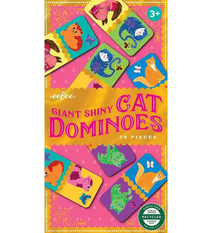 Eeboo Dominospel - 28 Bakstenen - Katten Laatste Versie
