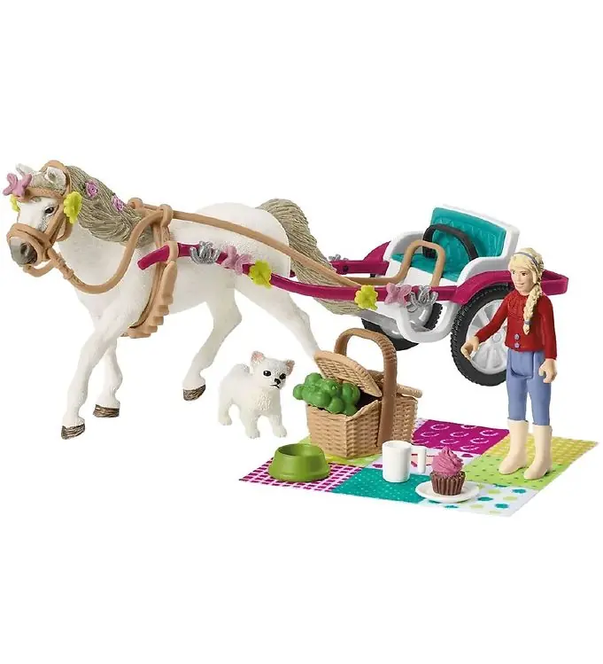 Schleich Horse Club - Koets Naar paardenshow 42467 Op = Op
