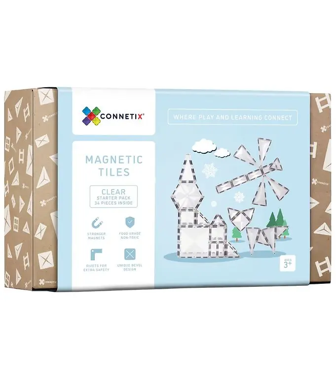 Beste Prijs Connetix Magnetenset - 34 Onderdelen - Clear