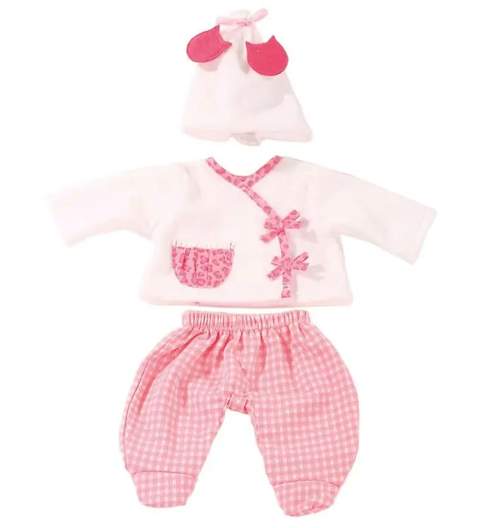 Götz Poppenkleding - Blouse/Broek - 30-33cm - Leo & pastel Op = Op