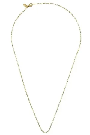 Aanbieding Design Letters Ketting - Vierkante schakel - 40 cm - 18 kt vergu