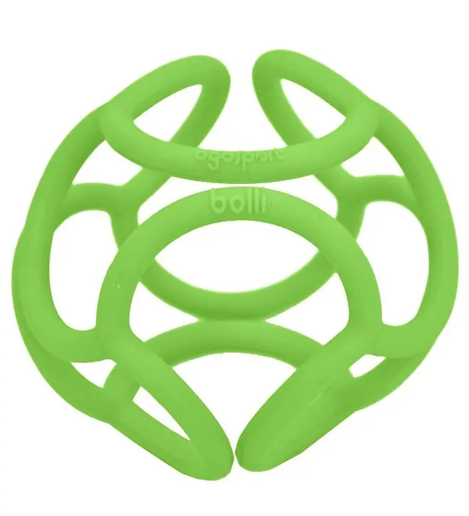 OgoBolli Bijtbal - Silicone - Groen Direct Verzonden