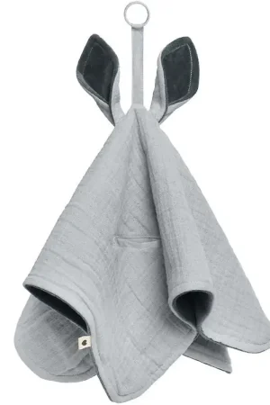 BIBS Knuffeldoekjes - 40x40 cm - Kangoeroe - Cloud/Iron Bestseller