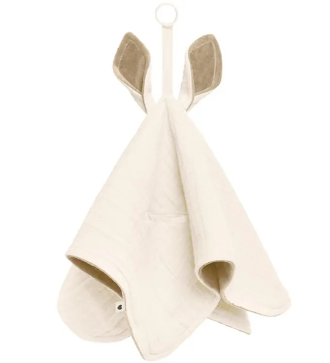Favoriet Bibs Knuffeldoekjes - 40x40 cm - Kangoeroe - Ivory/Vanilla