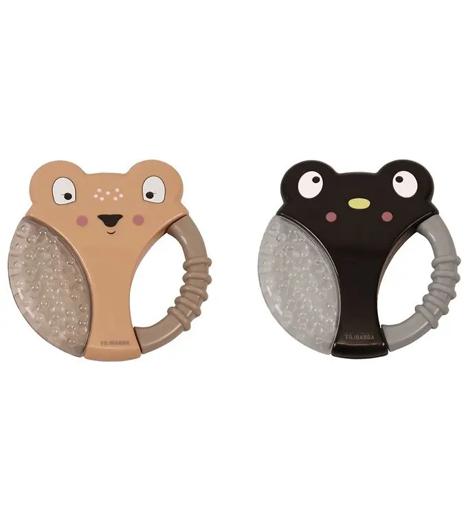 Filibabba Bijtring - 2-pack - Penguin & Hert Dagaanbieding