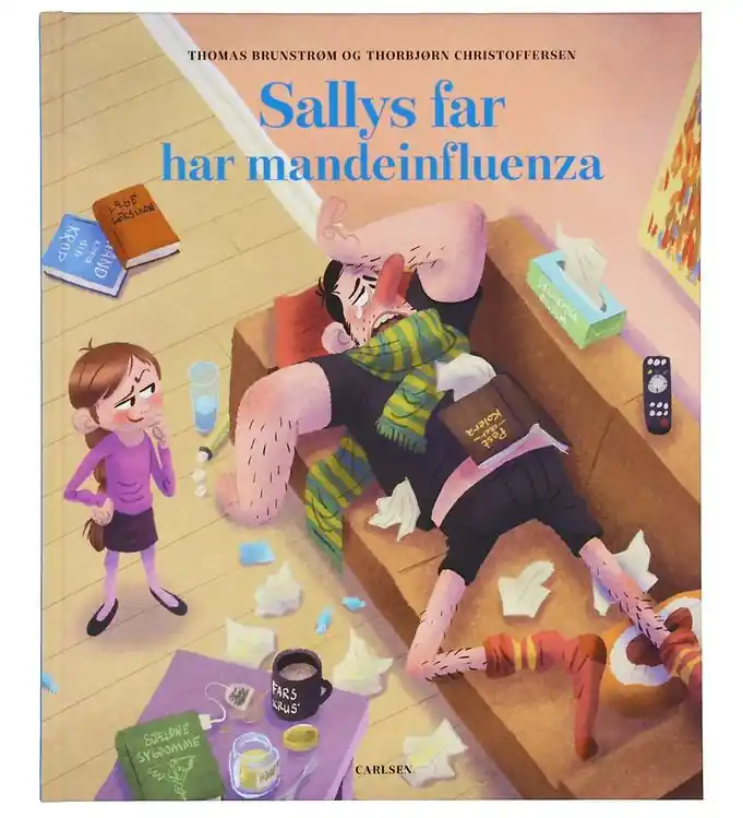 Forlaget Carlsen Boek - Sally's vader heeft mannengriep - Deens Speciale Aanbieding