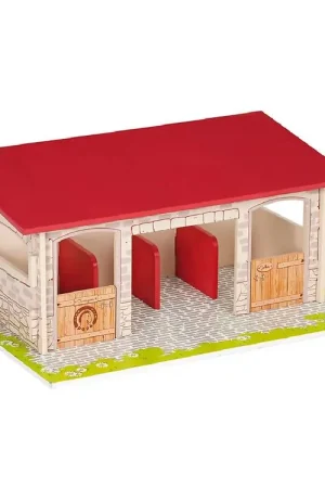 Exclusieve Aanbieding Papo Paardenstal - 40 x 18 x 27 cm