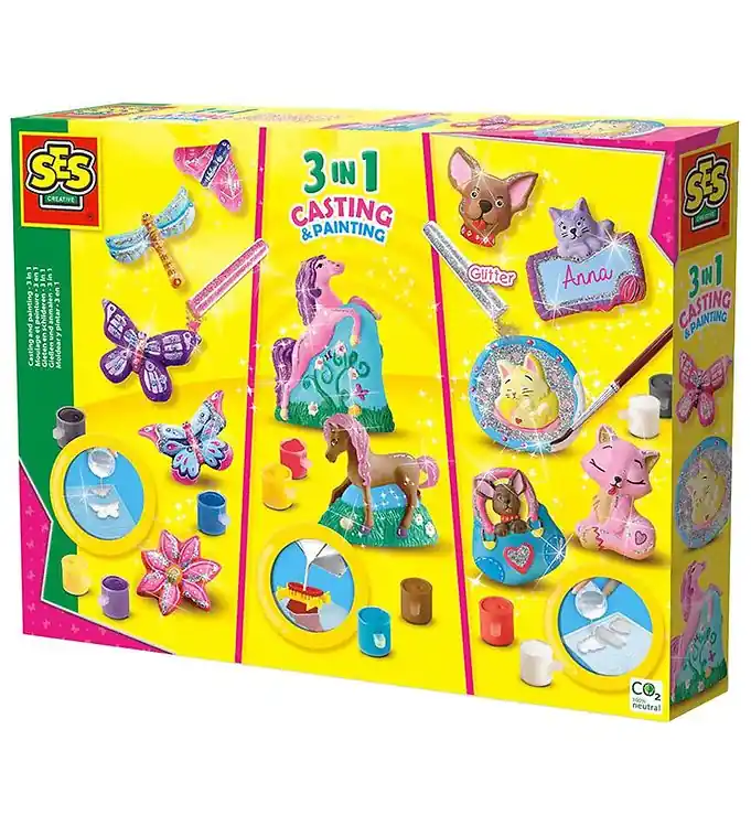 Meest Verkocht SES Creative Creatieve Speelset - Gieten en schilderen - 3-in-1