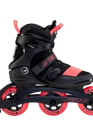 K2 Rolschaatsen - Trio LT 100 W - Zwart/Koraal - Skeelers Shop Nu