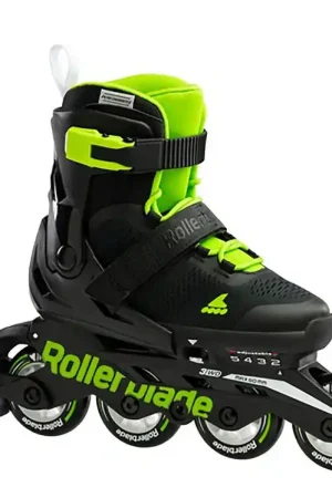Rollerblade Rolschaatsen - Microblade - Zwart/Groen - Skeelers Laatste Kans