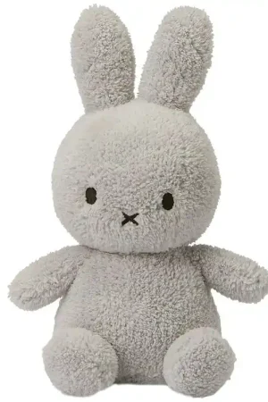 Bon Ton Toys Knuffel - 23 cm - Miffy Sitting - Terry Light Grey Op = Op