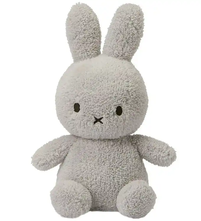 Bon Ton Toys Knuffel - 23 cm - Miffy Sitting - Terry Light Grey Op = Op