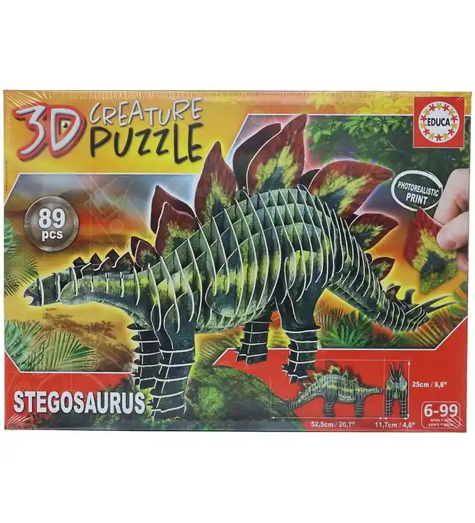Finale Uitverkoop Educa 3D-Puzzel - Stegosaurus - 89 Bakstenen