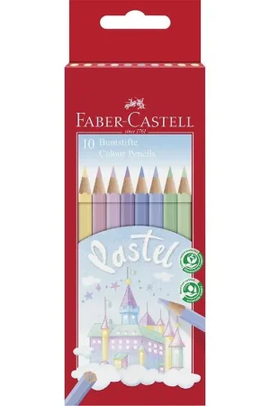 Faber-Castell Kleurpotloden - Kasteel - 10 stk - Pastel Koop Vandaag