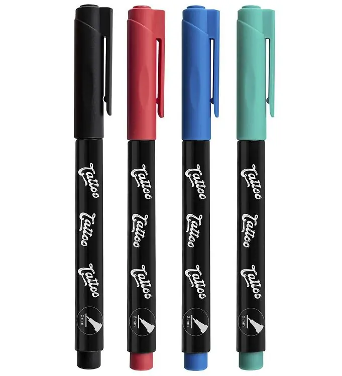 Eberhard Faber Tattoo Marker m. Sjablonen - Kids - 4 Kleuren Koopje