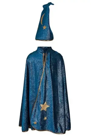 Actieprijs Great Pretenders Kostuum - Wizardset - Blauw m. Glitter