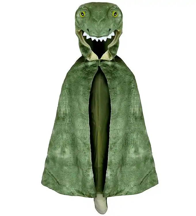 Express Levering Great Pretenders Kostuum - T-Rex Mantel - Groen
