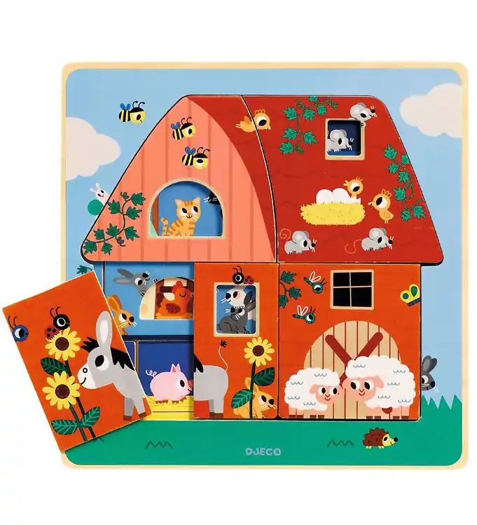 Weekendaanbieding Djeco Puzzel - 3-laags - Bij Moo