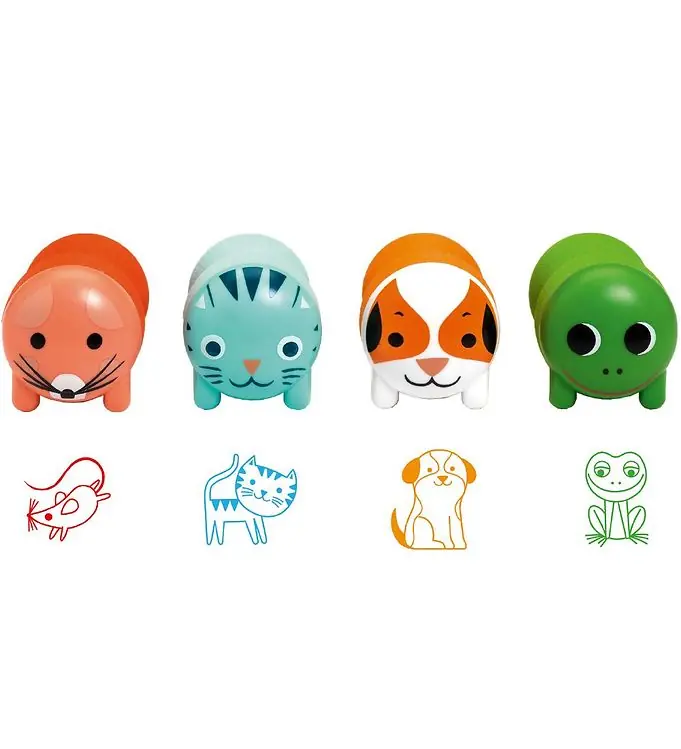 Djeco Zuigerset - 4-pack - Garden Animals Aanbieding
