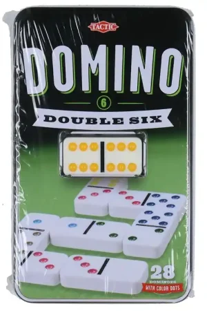 TACTIC Spel - Domino Dubbel Six Finale Uitverkoop