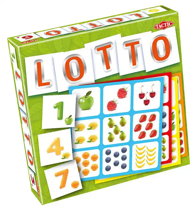 TACTIC Foto Lotto - Nummers en Fruit Op = Op