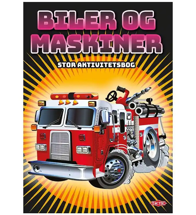 TACTIC Activiteitenboek - Auto's en machines - Deens Direct Beschikbaar