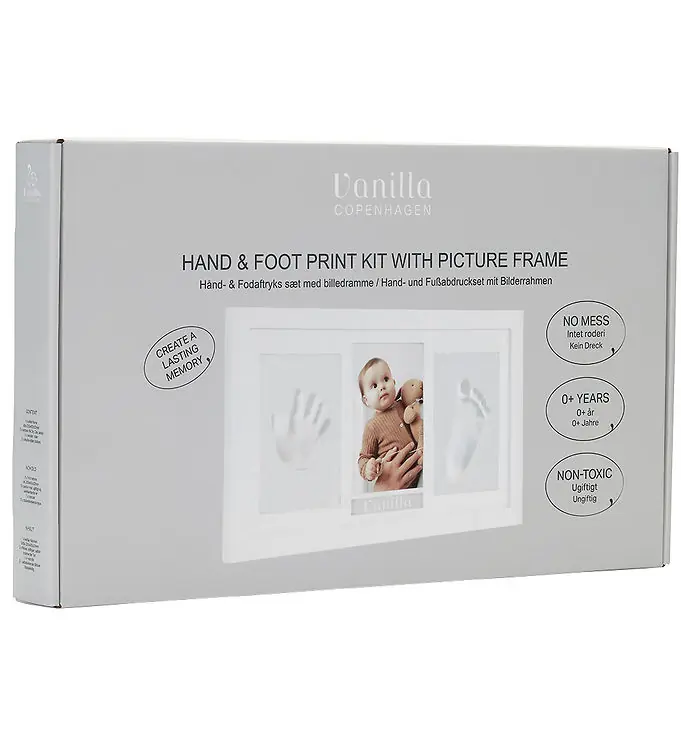 Vanilla Copenhagen Hand- en voetafdrukken Set m. Fotolijst Speciale Aanbieding
