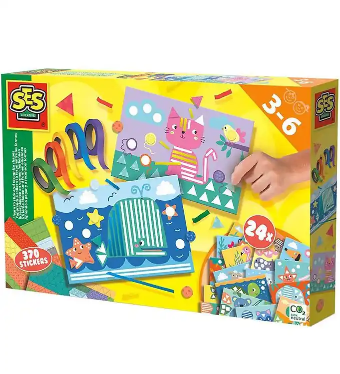 SES Creative Speelset - Vormen leren m. Tape - Dieren Gecertificeerd