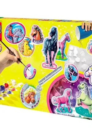 Beperkt Aanbod SES Creative Casting set - Paarden m. Glitter