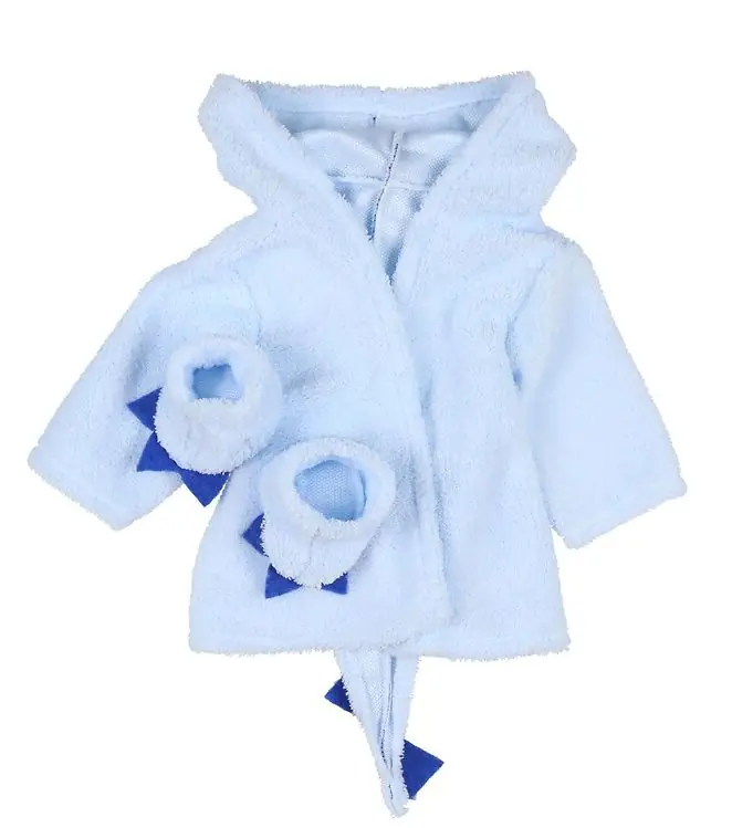 Superprijs Asi Poppentoebehoren - Badjas - 46 cm - Blauw