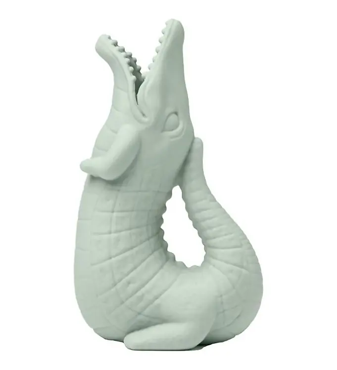 Scrunch Gieter - 18,5x11 cm - Silicone - Krokodil - Sage Gr Fabrieksprijs
