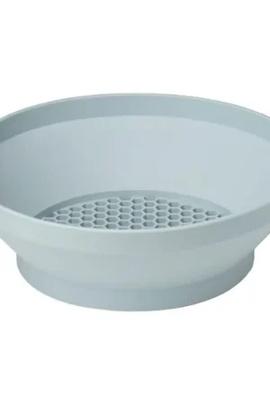Rechtstreeks Van De Fabrikant Scrunch Zeef - 20x6.5 cm - Silicone - Eendenei Blue