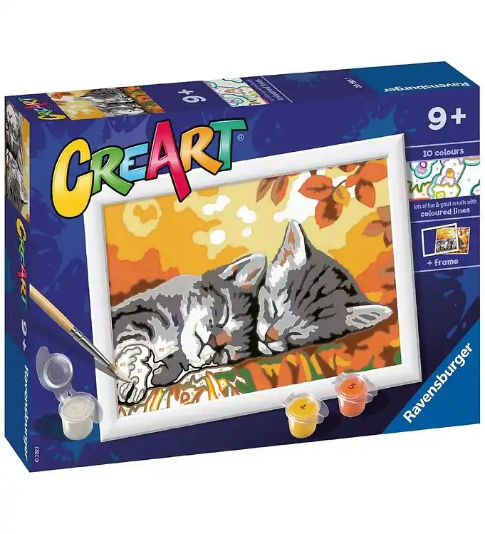 Ravensburger CreArt Verfset - Autumn Kitties Direct Beschikbaar