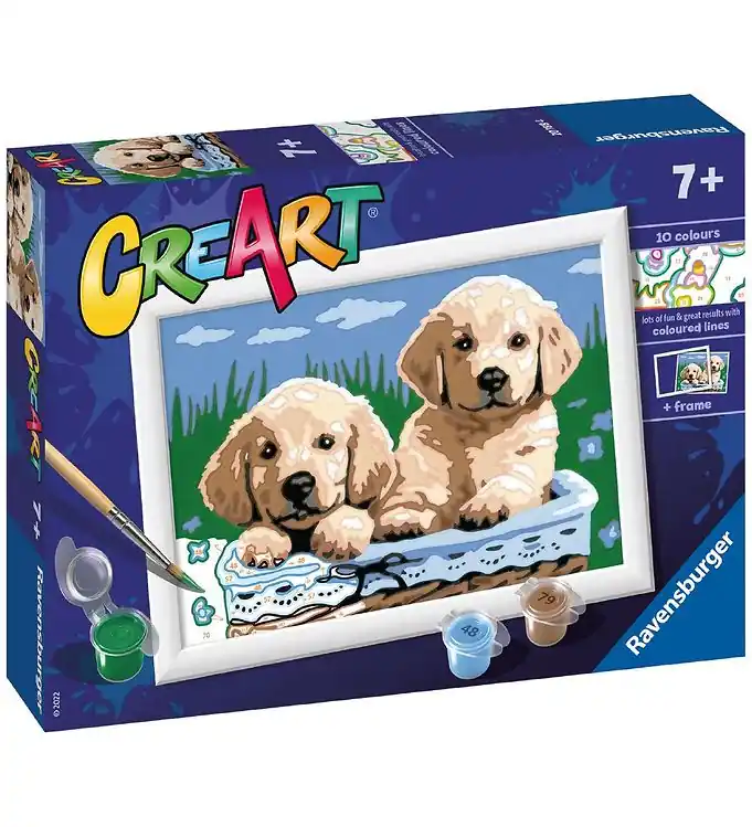 Ravensburger CreArt Verfset - Cute Puppies Korting