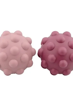 Tiny Tot Ballen - Sensorische siliconen Fidget Balls - 2-pack - Op = Op