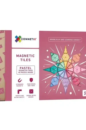 Connetix Magnetenset - 40 Onderdelen - Pastel Geometrie Actieprijs