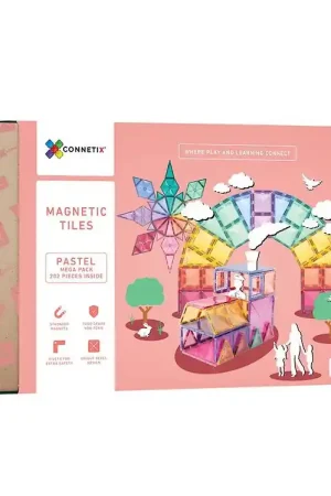 Uitverkoop Connetix Magneetset - 202 Onderdelen - Pastel MEGA Pak