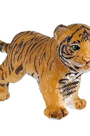 Exclusieve Aanbieding Papo Tijger Jong - l: 6,6 cm