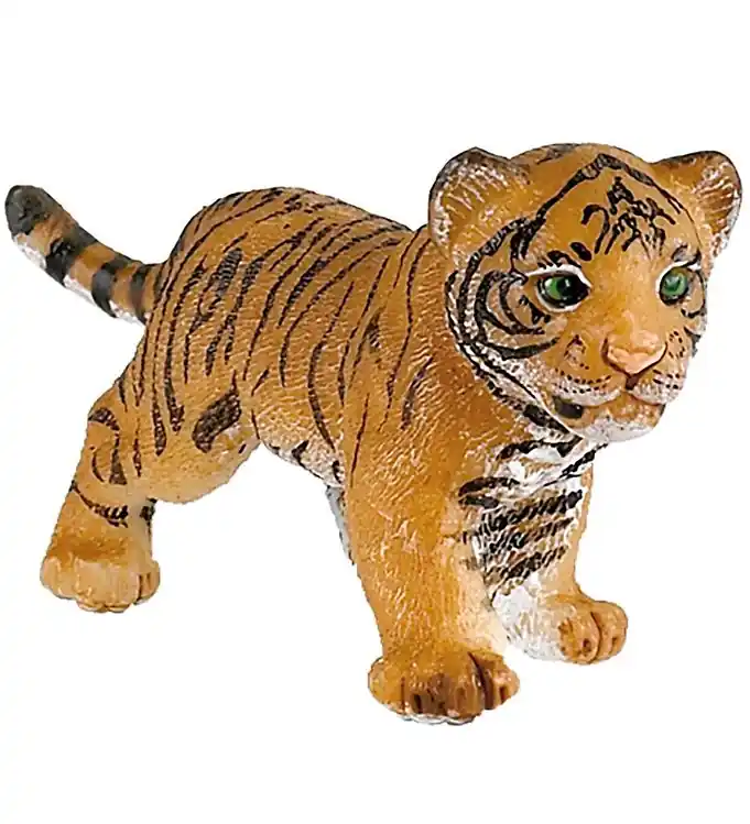 Exclusieve Aanbieding Papo Tijger Jong - l: 6,6 cm